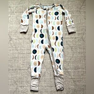Little Sleepies Luna Neutral Bamboo Zippy Pajamas (6-12 months)